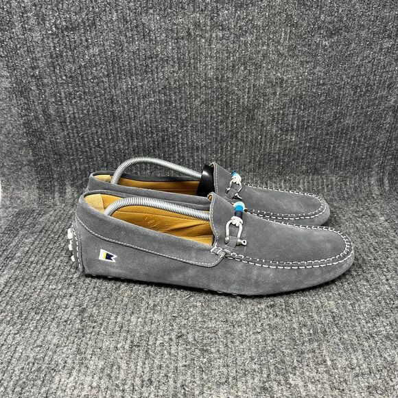 Riomar Deck Driver Suede Bit Loafers The Stingray Gray Driving Shoes Mens 12 - Picture 1 of 8